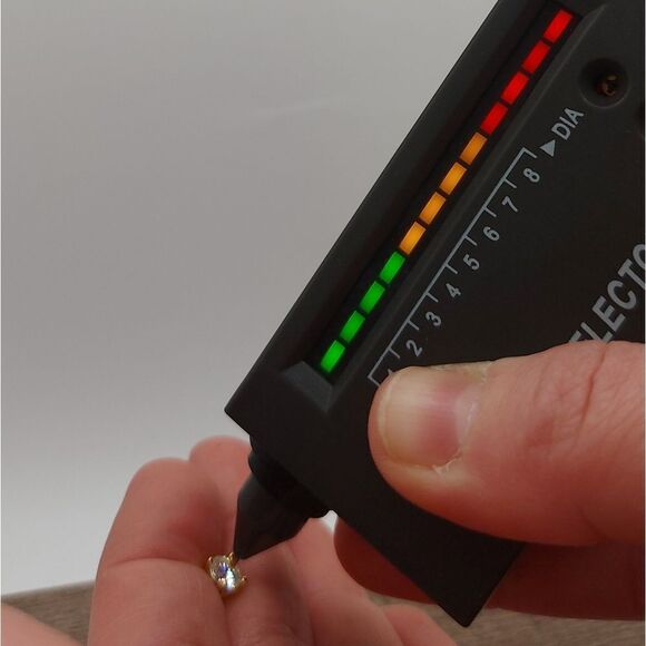 Gold 0.5 Carat Moissanite 925 Silver Sterling Stud Earrings - Picture 3 of 10